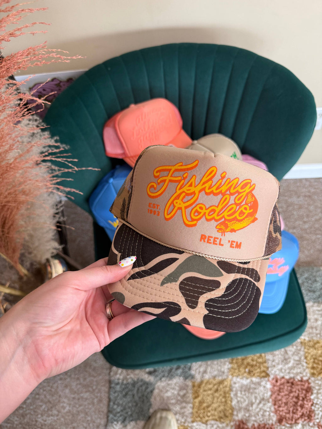 Fishing Rodeo Trucker Hat