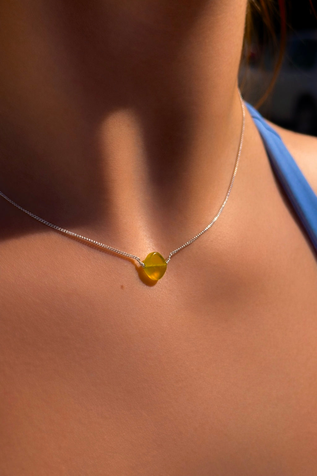 Olive Jade Talisman Necklace