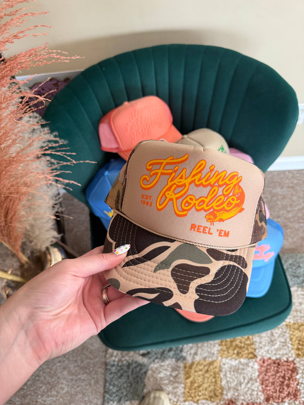 Fishing Rodeo Trucker Hat