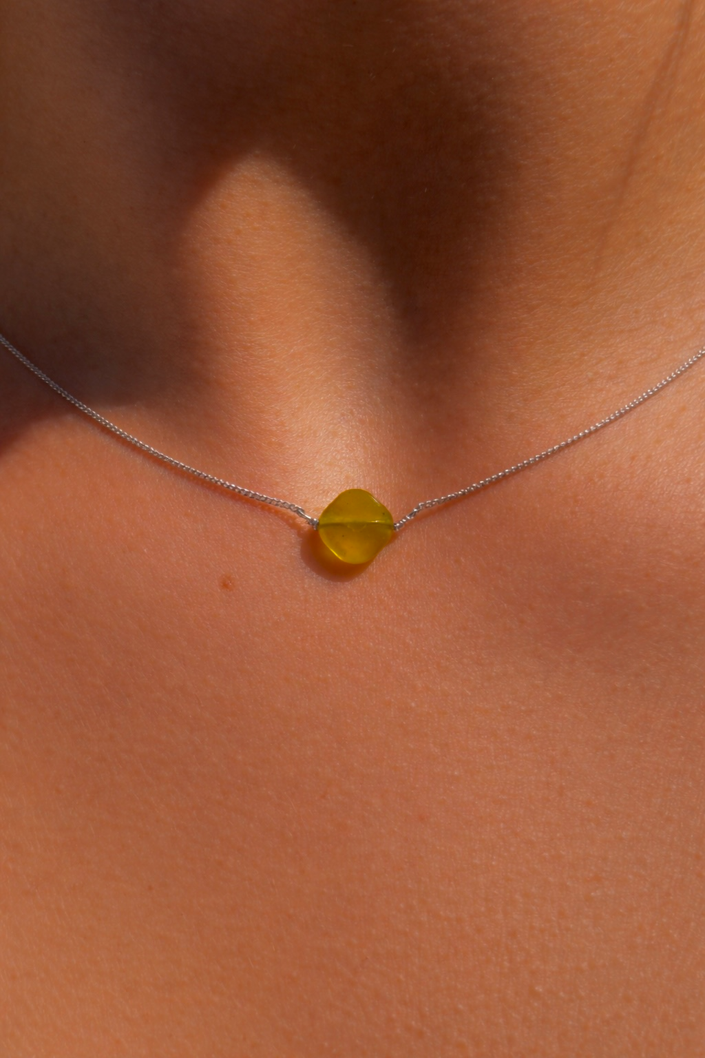 Olive Jade Talisman Necklace